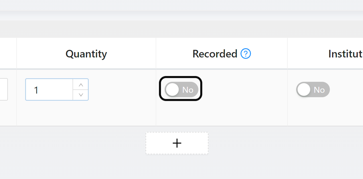 If you require that the procedure is recorded toggle on