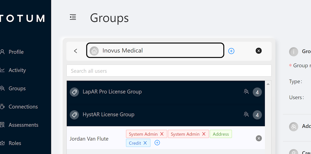 Click on your org name also reffered to as the root group