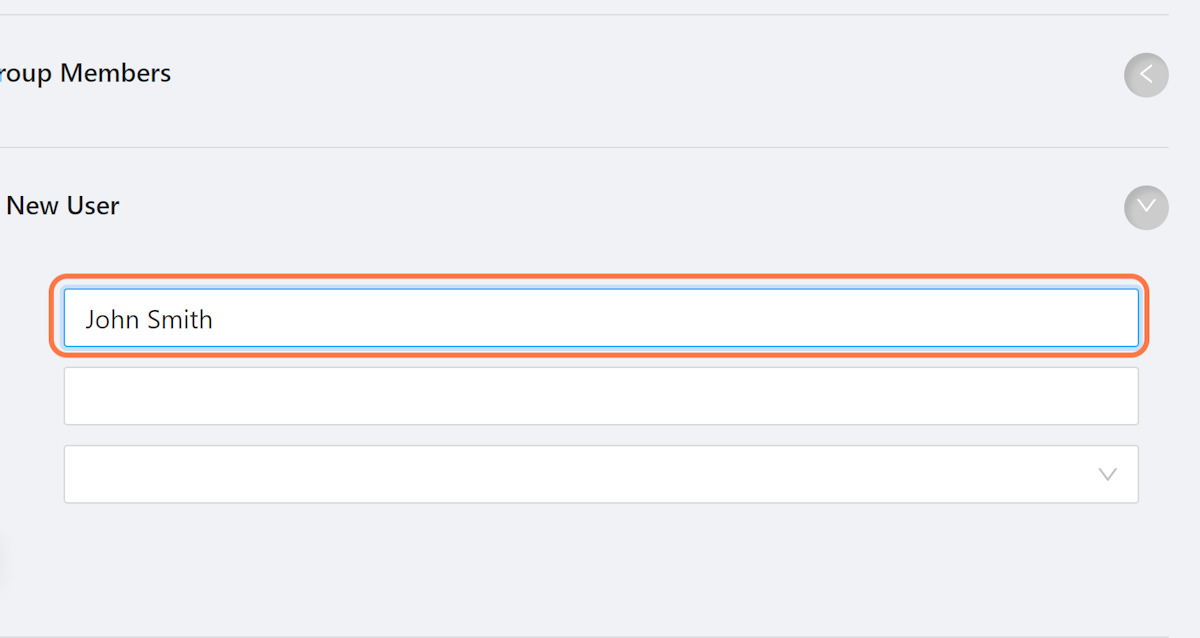 Click on Full name