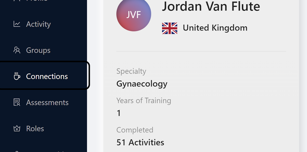 Click on Connections