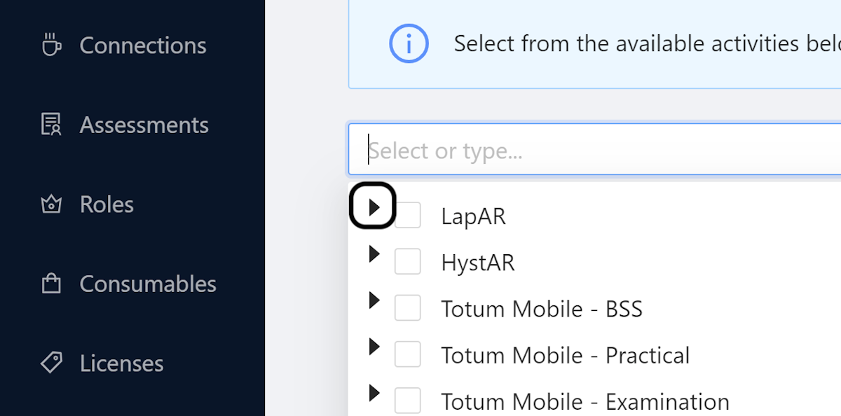 Select the procedure you want to see or leave it blank to view all