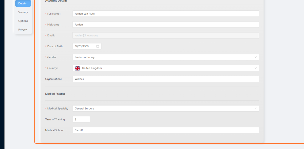 Update or change any of your account details. Any changes will be automatically saved.