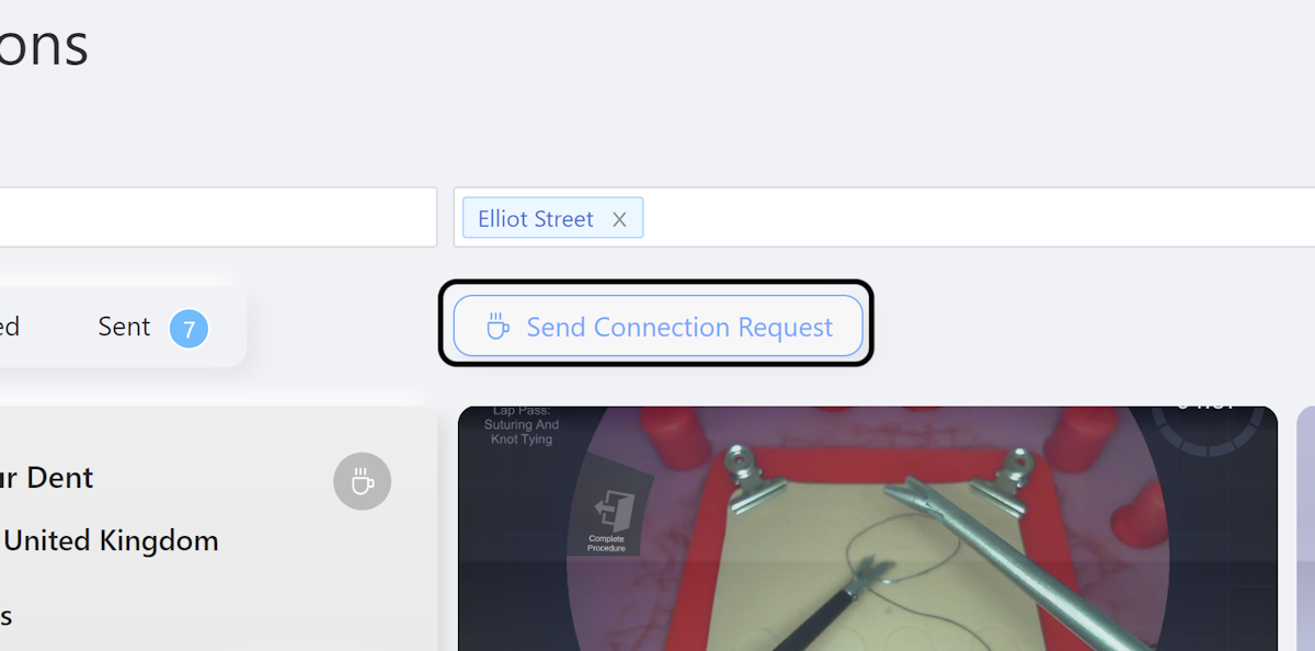 Click on Send Connection Request