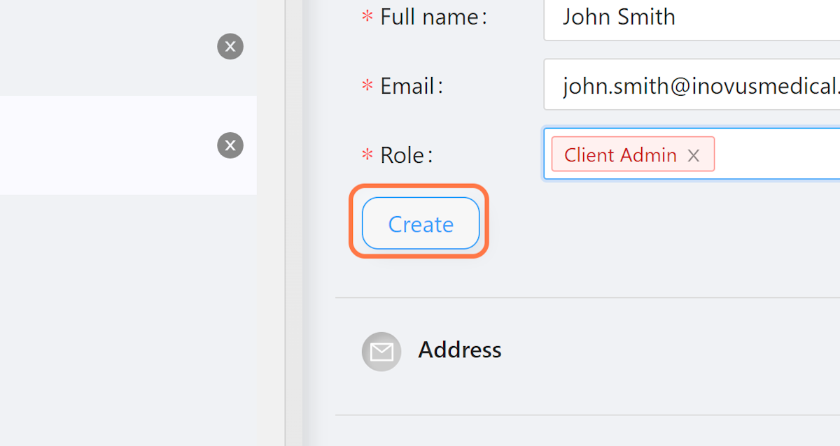 Click on Create