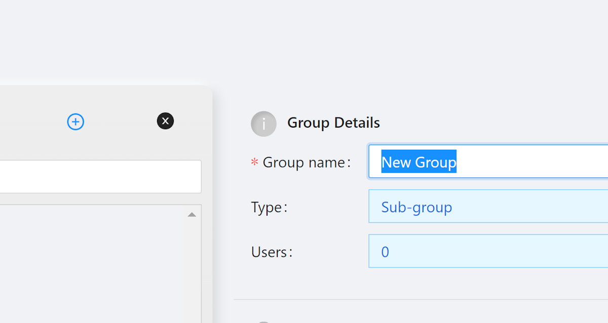 Rename the group 