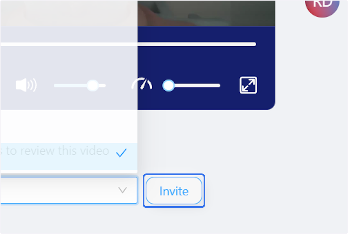 Click on Invite