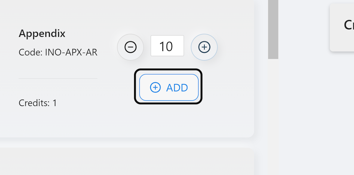Click on ADD